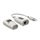 USBFORLENGER  USB TIL RJ45 SENDER - RJ45 TIL USB MOTTAKER