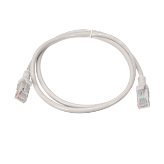 KAT6 2 METER MED RJ45 KONTAKTER HVIT