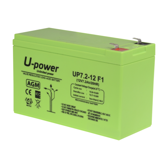 OPPLADBART BATTERI 12V/7,2AH