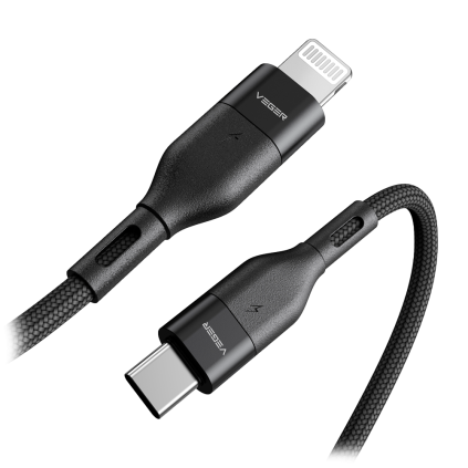 DATAOVERFØRINGSKABEL 65 W USB-C TIL LIGHTENING 1,2 METER