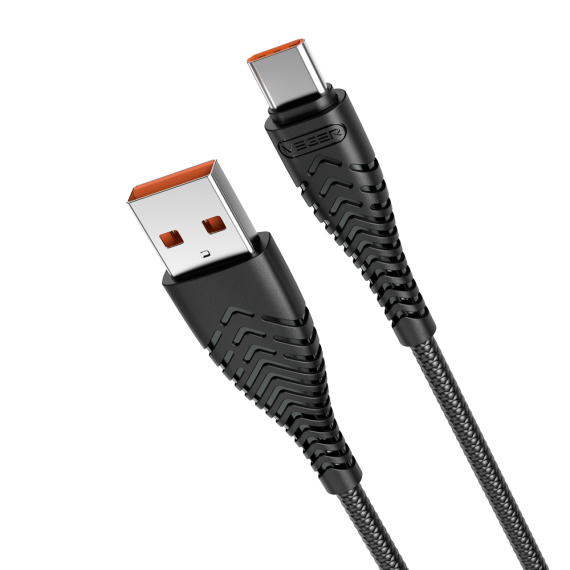 LADEKABEL USB-A TIL USB-C 1,2 METER