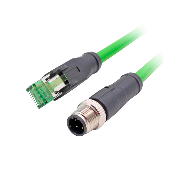 M12 - RJ45 KONTAKT HANN/HANN 0,1M