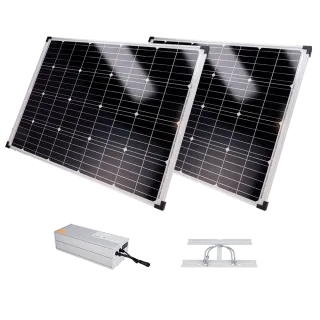 SAFIRE 2X FRITTSTÅENDE SOLCELLEPANEL KIT 200W 2560WH