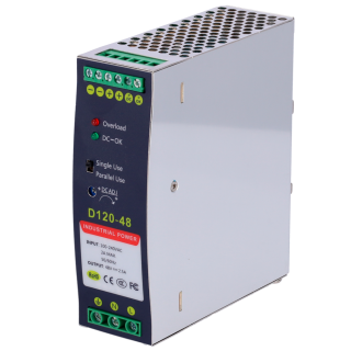 STRØMFORSYNING MED 2 UTGANGER 48V/2,5A