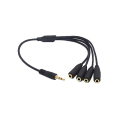 STEREO JACK AUDIO SPLITTER 1 HANN TIL 4X3,5M HUNN 30 CM